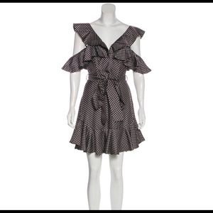 Zimmermann polka dot dress with ruffle trim